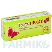 ЯРА (YARA) 0,02 мг/3 мг таблетки 21 шт - Дроспіренон, Етинілестрадіол HEXAL