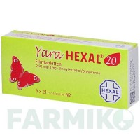 ЯРА (YARA) 0,02 мг/3 мг таблетки 3x21 шт - Дроспиренон, Этинилэстрадиол HEXAL