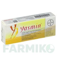 ЯСМІН (YASMIN) таблетки 3x21 шт - Дроспіренон, Етинілестрадіол KOHLPHARMA