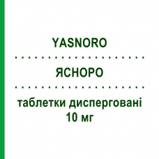 ЯСНОРО (YASNORO) 10 мг таблетки дисперговані 28 шт - Донепезил KRKA FARMACEUTICI