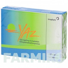 ДЖАЗ (YAZ) 0,02 мг/3 мг таблетки 3x28 шт - Дроспиренон, Этинилэстрадиол JENAPHARM