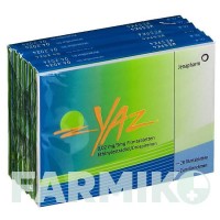 ДЖАЗ (YAZ) 0,02 мг/3 мг таблетки 6x28 шт - Дроспіренон, Етинілестрадіол JENAPHARM
