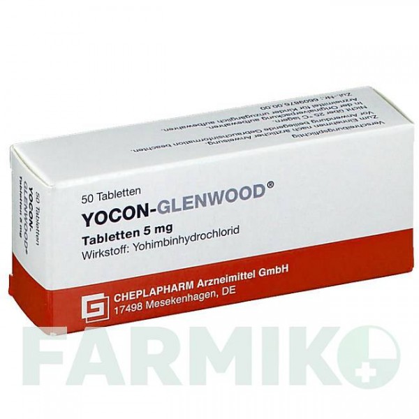 ЙОКОН (YOCON) 5 мг таблетки 50 шт - Йохимбин CHEPLAPHARM