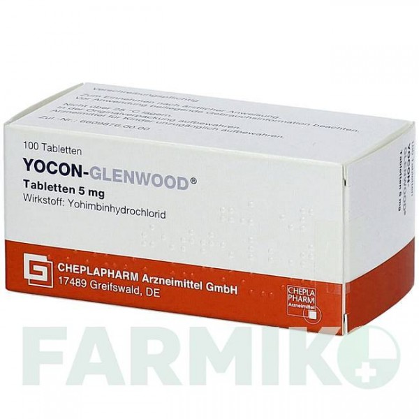 ЙОКОН (YOCON) 5 мг таблетки 100 шт - Йохімбін CHEPLAPHARM