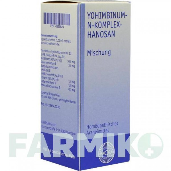 ЙОХИМБИНУМ (YOHIMBINUM) жидкость 50 мл - Гомеопатия HANOSAN