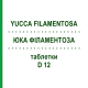 ЮКА ФІЛАМЕНТОЗА (YUCCA FILAMENTOSA) D 12 таблетки 80 шт - Гомеопатія DHU
