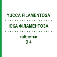 ЮКА ФІЛАМЕНТОЗА (YUCCA FILAMENTOSA) D 4 таблетки 200 шт - Гомеопатія DHU