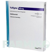 ЮФЛИМА (YUFLYMA) 40 мг/0,4 мл раствор 2 шт - Адалимумаб ABACUS MEDICINE
