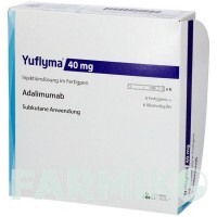ЮФЛИМА (YUFLYMA) 40 мг/0,4 мл раствор 2 шт - Адалимумаб CELLTRION HEALTHCARE