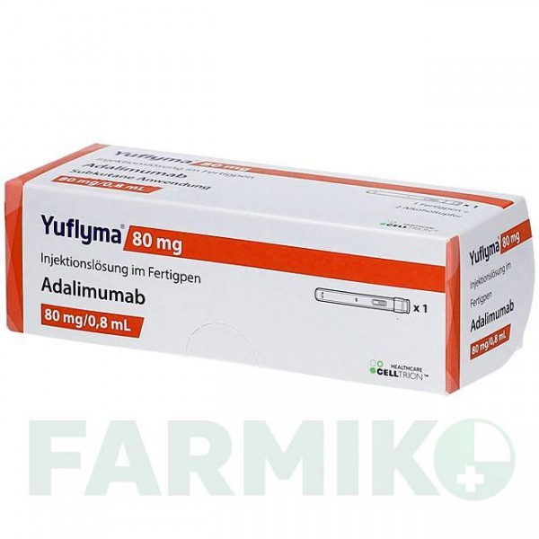 ЮФЛІМА (YUFLYMA) 80 мг/0,8 мл розчин 1 шт - Адалімумаб CELLTRION HEALTHCARE
