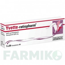 ИВЕТТА (YVETTE) 75 мкг таблетки 28 шт - Дезогестрел RATIOPHARM