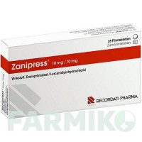 ЗАНІПРЕСС (ZANIPRESS) 10 мг/10 мг таблетки 28 шт - Еналаприл, Лерканідипін RECORDATI
