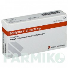 ЗАНИПРЕСС (ZANIPRESS) 20 мг/20 мг таблетки 28 шт - Эналаприл, Лерканидипин RECORDATI