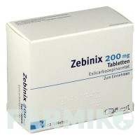ЗЕБИНИКС (ZEBINIX) 200 мг таблетки 60 шт - Эсликарбазепин BIAL