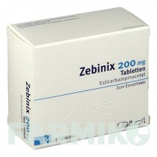 ЗЕБІНІКС (ZEBINIX) 200 мг таблетки 60 шт - Еслікарбазепін BIAL