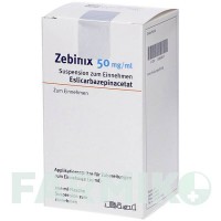 ЗЕБИНИКС (ZEBINIX) 50 мг/мл суспезия 200 мл - Эсликарбазепин BIAL