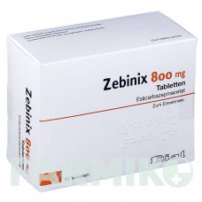 ЗЕБІНІКС (ZEBINIX) 800 мг таблетки 90 шт - Еслікарбазепін 1 0 1 CAREFARM