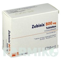 ЗЕБІНІКС (ZEBINIX) 800 мг таблетки 90 шт - Еслікарбазепін KOHLPHARMA