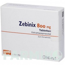 ЗЕБІНІКС (ZEBINIX) 800 мг таблетки 30 шт - Еслікарбазепін ORIFARM