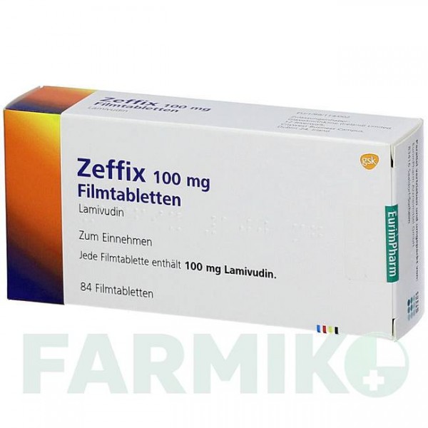 ЗЕФФИКС (ZEFFIX) 100 мг таблетки 84 шт - Ламивудин EURIMPHARM
