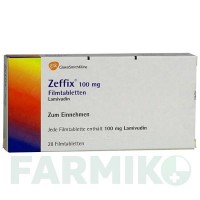 ЗЕФФІКС (ZEFFIX) 100 мг таблетки 28 шт - Ламівудин GLAXOSMITHKLINE