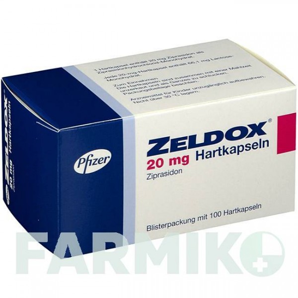 ЗЕЛДОКС (ZELDOX) 20 мг капсулы 100 шт - Зипразидон VIATRIS