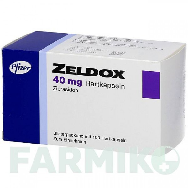 ЗЕЛДОКС (ZELDOX) 40 мг капсулы 100 шт - Зипразидон ALLOMEDIC
