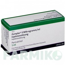 ЗЕМПЛАР (ZEMPLAR) 5 мкг/мл раствор 5x1 мл - Парикальцитол ABBVIE