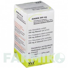 ЗИАГЕН (ZIAGEN) 300 мг таблетки 60 шт - Абакавир VIIV HEALTHCARE