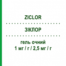 ЗИКЛОР (ZICLOR) 1 мг/г/2,5 мг/г гель глазной 20 шт 0,25 г - Бетаметазон, Антибиотик ALFA INTES