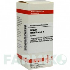 ЦИНКУМ МЕТАЛЛИКУМ (ZINCUM METALLICUM) C 4 таблетки 80 шт - Гомеопатия DHU