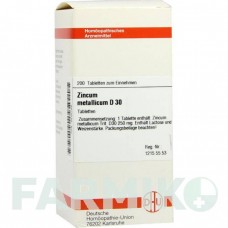 ЦИНКУМ МЕТАЛЛИКУМ (ZINCUM METALLICUM) D 30 таблетки 200 шт - Гомеопатия DHU