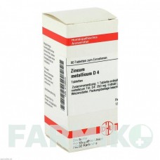 ЦИНКУМ МЕТАЛЛИКУМ (ZINCUM METALLICUM) D 4 таблетки 80 шт - Гомеопатия DHU