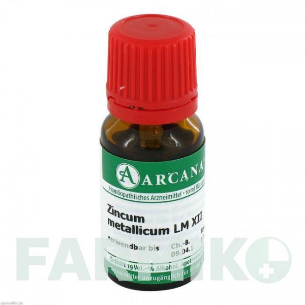 ЦИНКУМ МЕТАЛЛИКУМ (ZINCUM METALLICUM) LM 12 раствор 10 мл - Гомеопатия ARCANA DR.SEWERIN