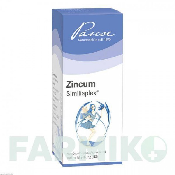 ЦИНКУМ СИМИЛИАПЛЕКС (ZINCUM SIMILIAPLEX) капли 100 мл - Гомеопатия PASCOE