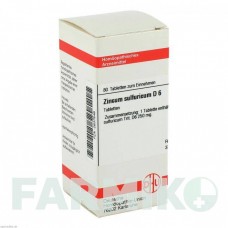 ЦИНКУМ СУЛЬФУРИКУМ (ZINCUM SULFURICUM) D 6 таблетки 80 шт - Гомеопатия DHU
