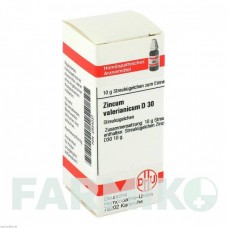 ЦИНКУМ ВАЛЕРИАНИКУМ (ZINCUM VALERIANICUM) D 30 глобули 10 г - Гомеопатия DHU