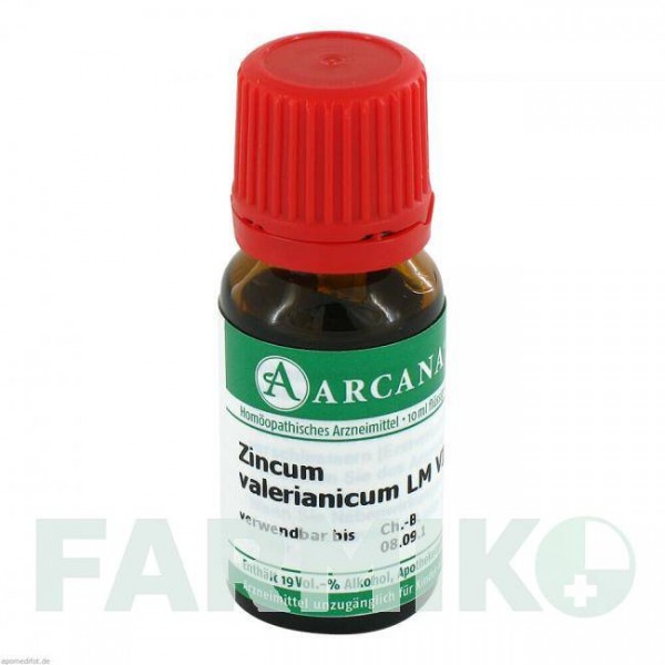 ЦИНКУМ ВАЛЕРИАНИКУМ (ZINCUM VALERIANICUM) LM 6 раствор 10 мл - Гомеопатия ARCANA DR.SEWERIN