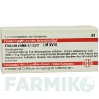 ЦИНКУМ ВАЛЕРИАНИКУМ (ZINCUM VALERIANICUM) LM XVIII глобули 5 г - Гомеопатия DHU