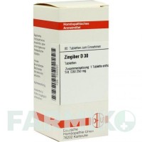 ЗИНГИБЕР (ZINGIBER) D 30 таблетки 80 шт - Гомеопатия DHU