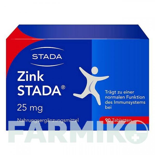 ЦИНК (ZINK) 25 мг таблетки 90 шт - Цинка сульфат STADA