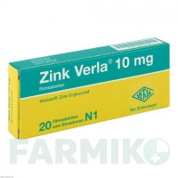 ЦИНК ВЕРЛА (ZINK VERLA) 10 мг таблетки 20 шт - Цинку глюконат VERLA-PHARM