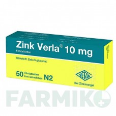 ЦИНК ВЕРЛА (ZINK VERLA) 20 мг таблетки 50 шт - Цинка глюконат VERLA-PHARM