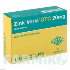 ЦИНК ВЕРЛА (ZINK VERLA) 20 мг таблетки 100 шт - Цинка глюконат VERLA-PHARM