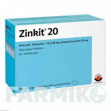 ЦИНКІТ (ZINKIT) 20 таблетки 100 шт - Цинку сульфат WORWAG PHARMA