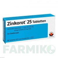 ЦИНКОРОТ (ZINKOROT) 25 мг таблетки 20 шт - Цинку оротат WORWAG PHARMA