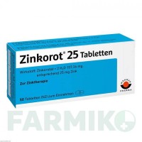 ЦИНКОРОТ (ZINKOROT) 25 мг таблетки 50 шт - Цинку оротат WORWAG PHARMA