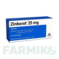 ЦИНКОРОТ (ZINKOROT) 25 мг таблетки 50 шт - Цинка оротат WORWAG PHARMA