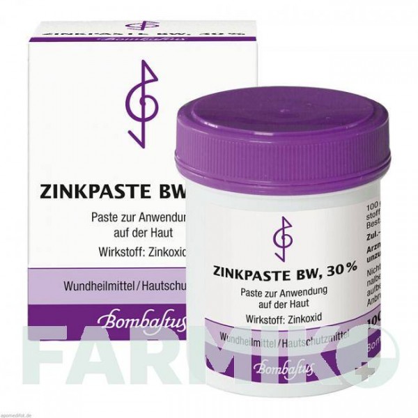 ЦИНКПАСТА (ZINKPASTE) паста 100 г - Цинку оксид BOMBASTUS-WERKE