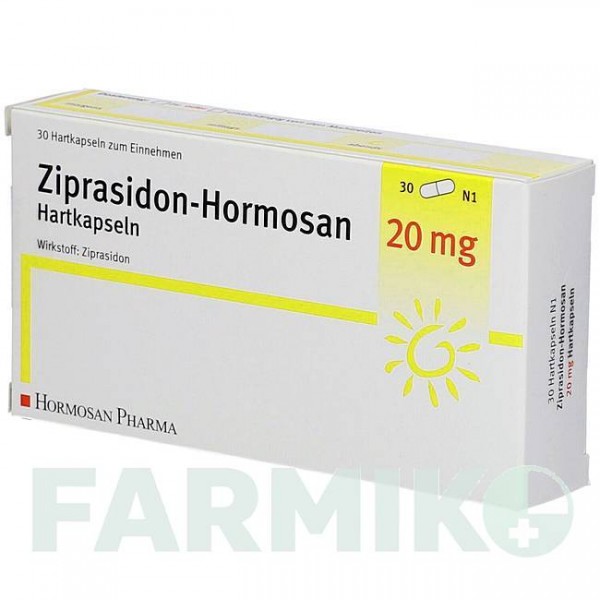 ЗИПРАЗИДОН (ZIPRASIDON) 20 мг капсули 30 шт - Зипразидон HORMOSAN PHARMA
